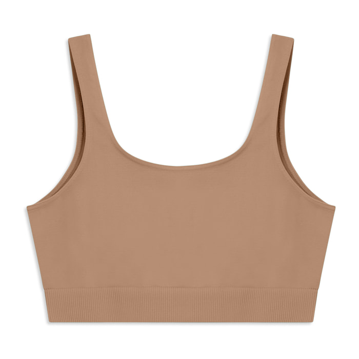 Top Sportivo Seamless con Fascia Sottoseno in costina