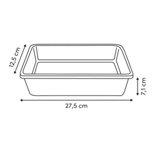 Moule à cake Harmony 27,5x12,5x7,1cm beige