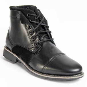 Bota De Piel - Negro