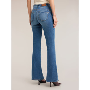 Motivi - Jeans flare Elle high waist - Blu
