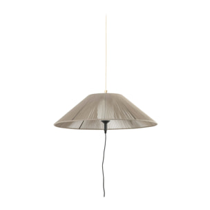 SAIGON OUT C100 Lampada portatile e sospensione grigia/beige hole cap