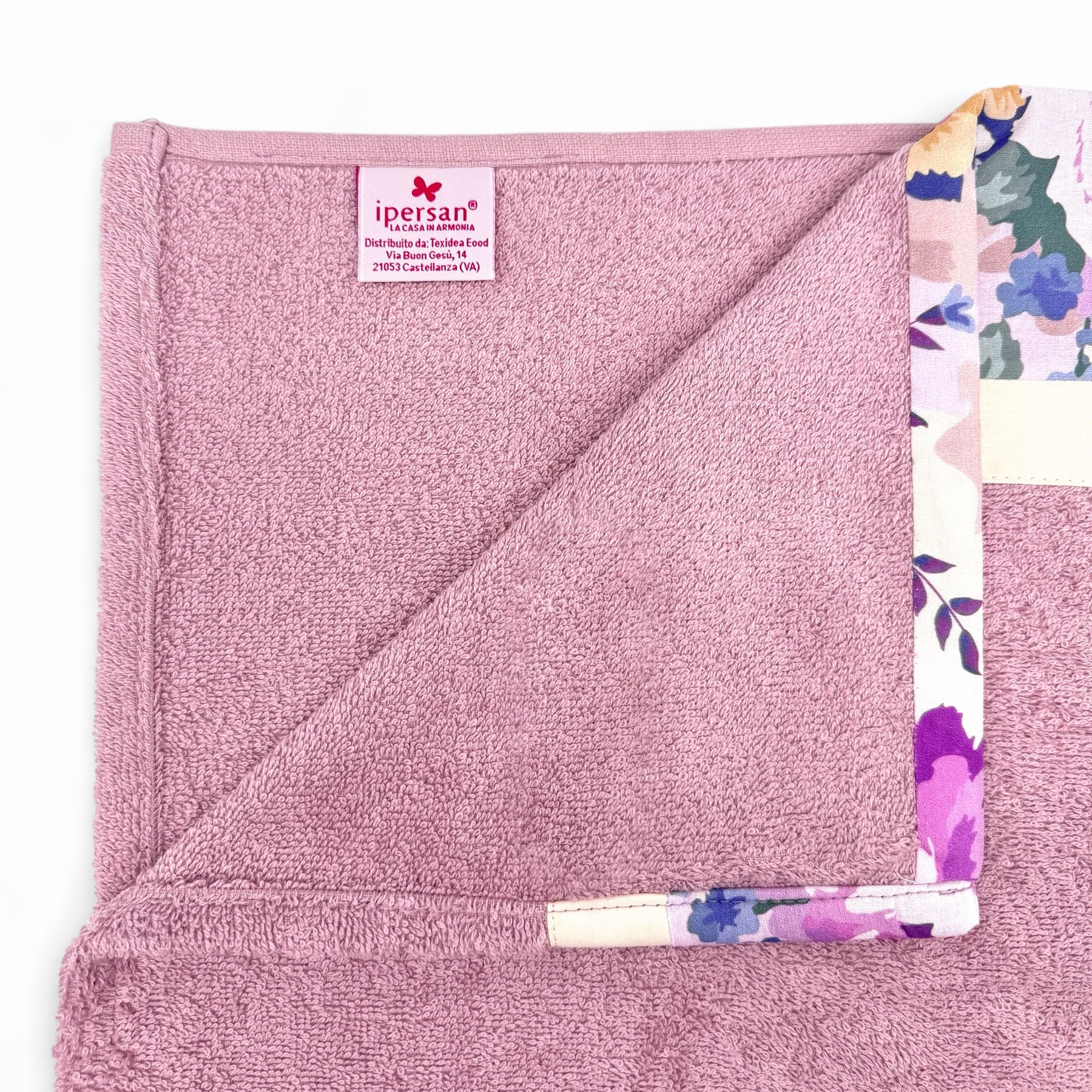 Set Spugna DALIA 2 Pezzi: Viso+Ospite - Malva - 450 gr/m² - Puro Cotone