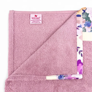 Set Spugna DALIA 2 Pezzi: Viso+Ospite - Malva - 450 gr/m² - Puro Cotone