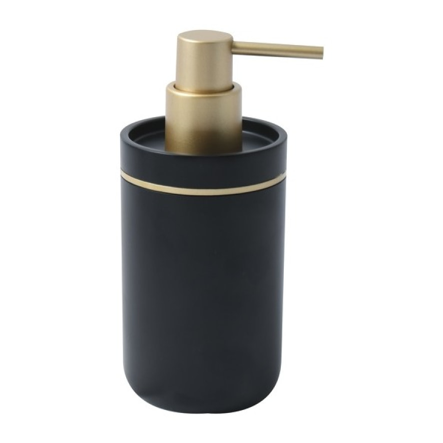 Spirella Lot de 3 accessoires de salle de bain BLY Noir & Doré