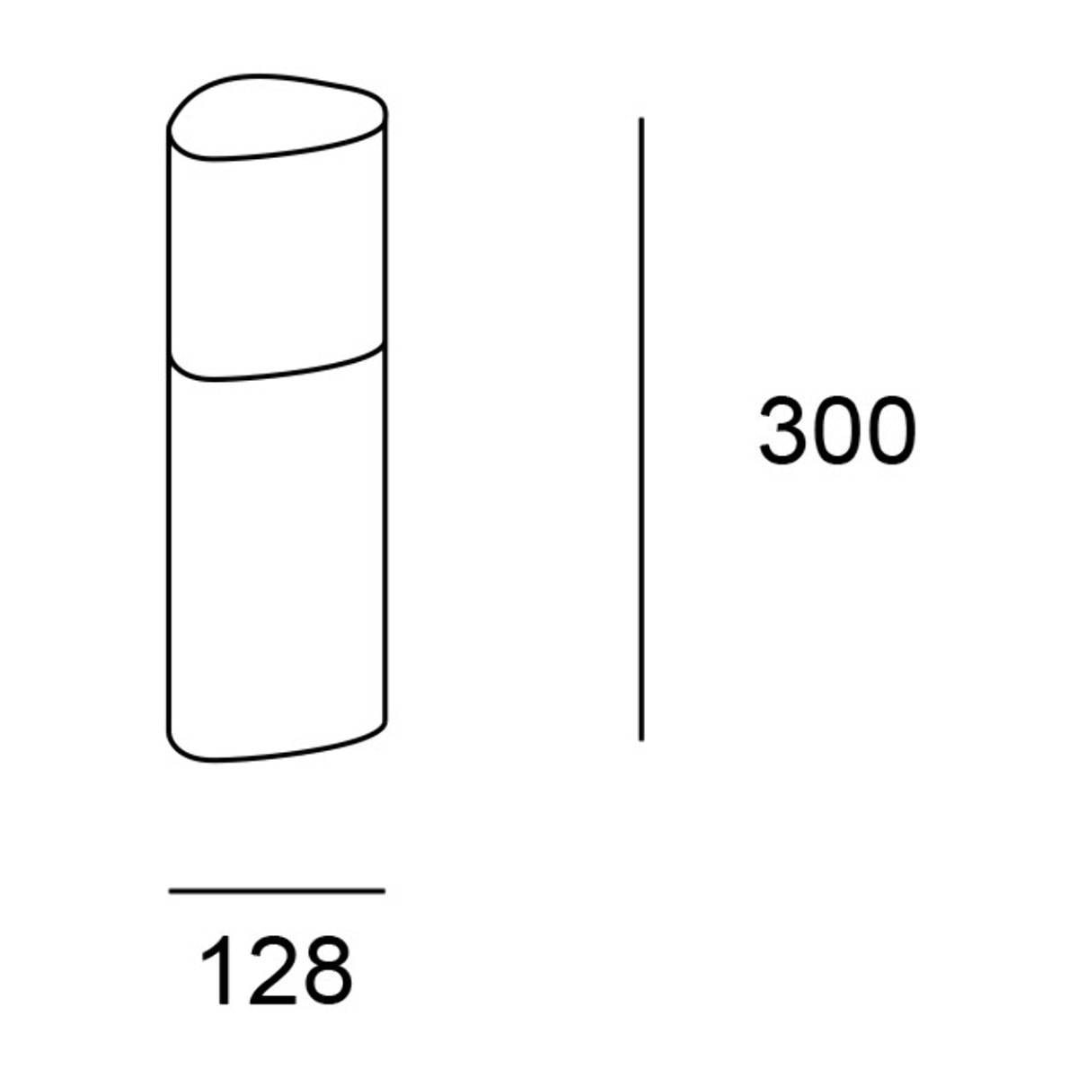 Forlight Baliza Exterior IP44 Mandela 300mm E27 15W - Iluminación Cálida y Segura para Jardines y Caminos, Diseño Aluminio Gris Urbano, Compatible con LED, Resistente a Impactos y Salpicaduras