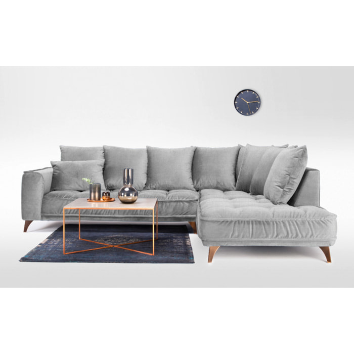 Canapé Tissu Angle Droit Altamo - 4 Places