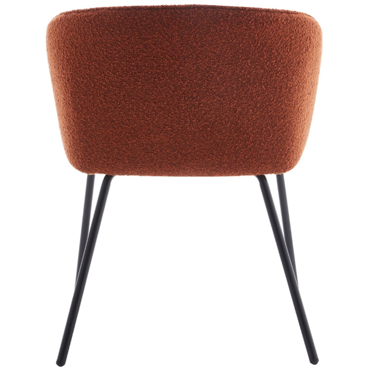 Lot de 2 fauteuils de table en tissu bouclé - SWANN