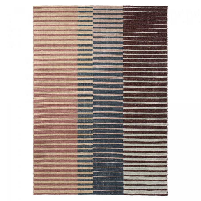 Tapis kilim fait main en laine motif géométrique