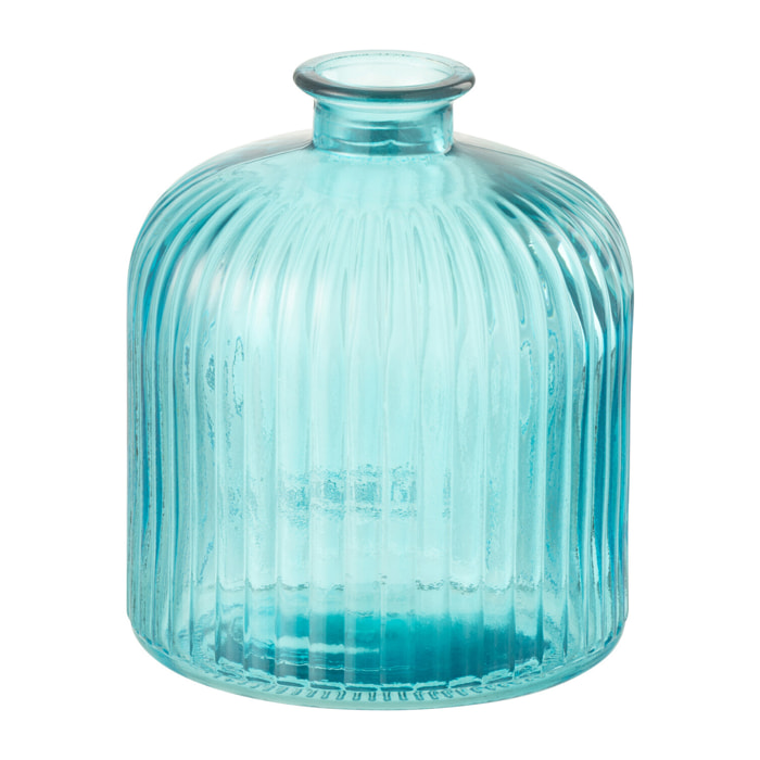 J-Line vase Bouteille Stripe Bottle Stripe - verre - aqua - small