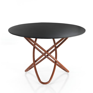 Tomasucci TABLE EN BOIS HULA HOOP ARDESIA Noir