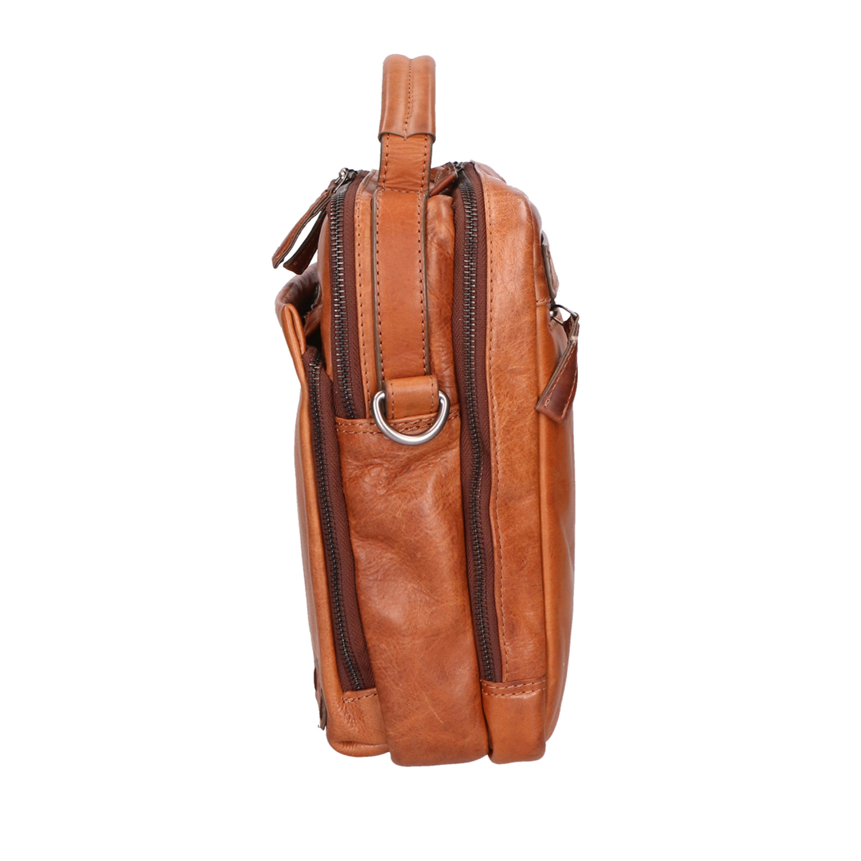 Borsa a mano unisex In Vera pelle Made in India 22x26x9 cm