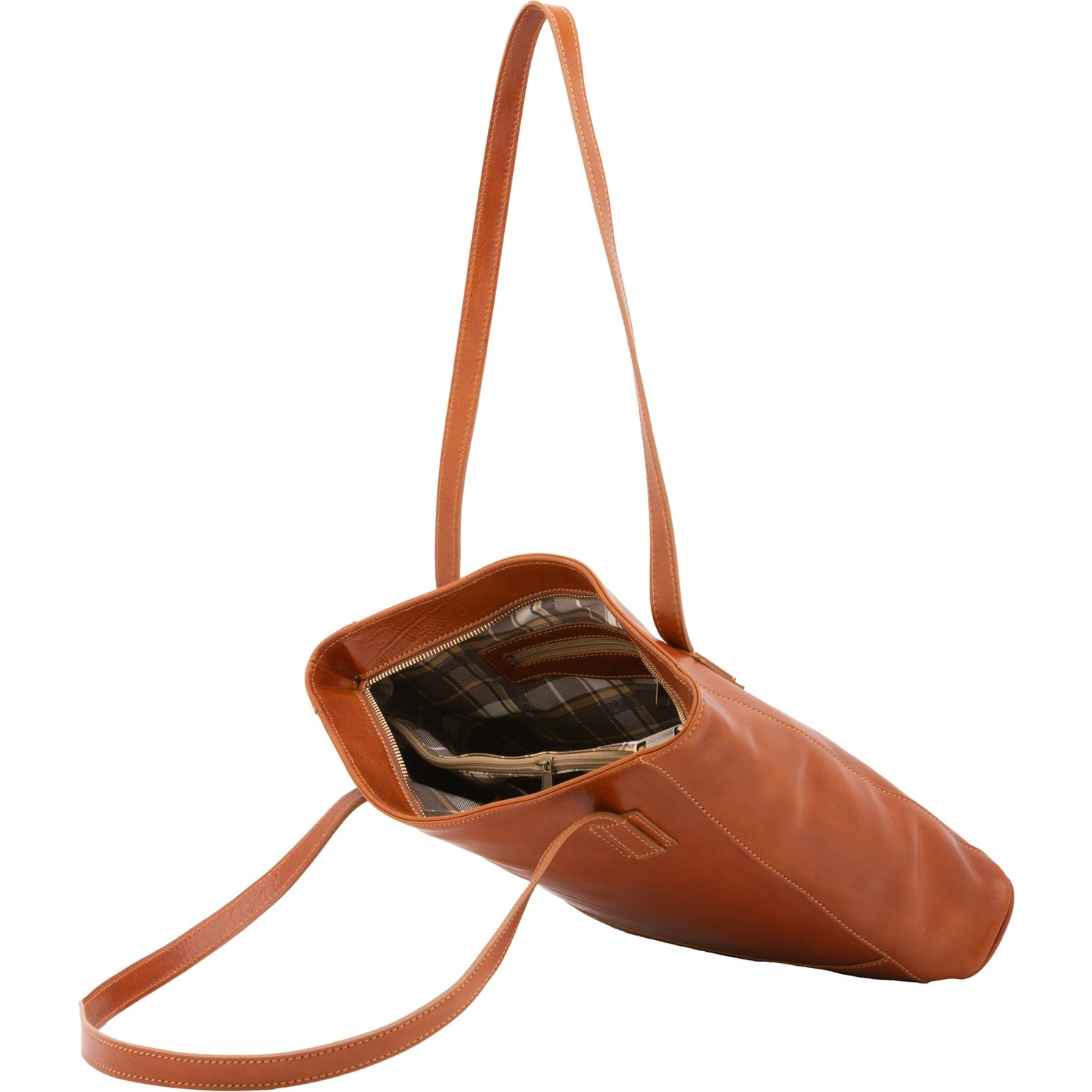 Borsa a spalla da donna - Modello Cressa - Vera pelle - 30.0 x 37.0 x 8.0 cm