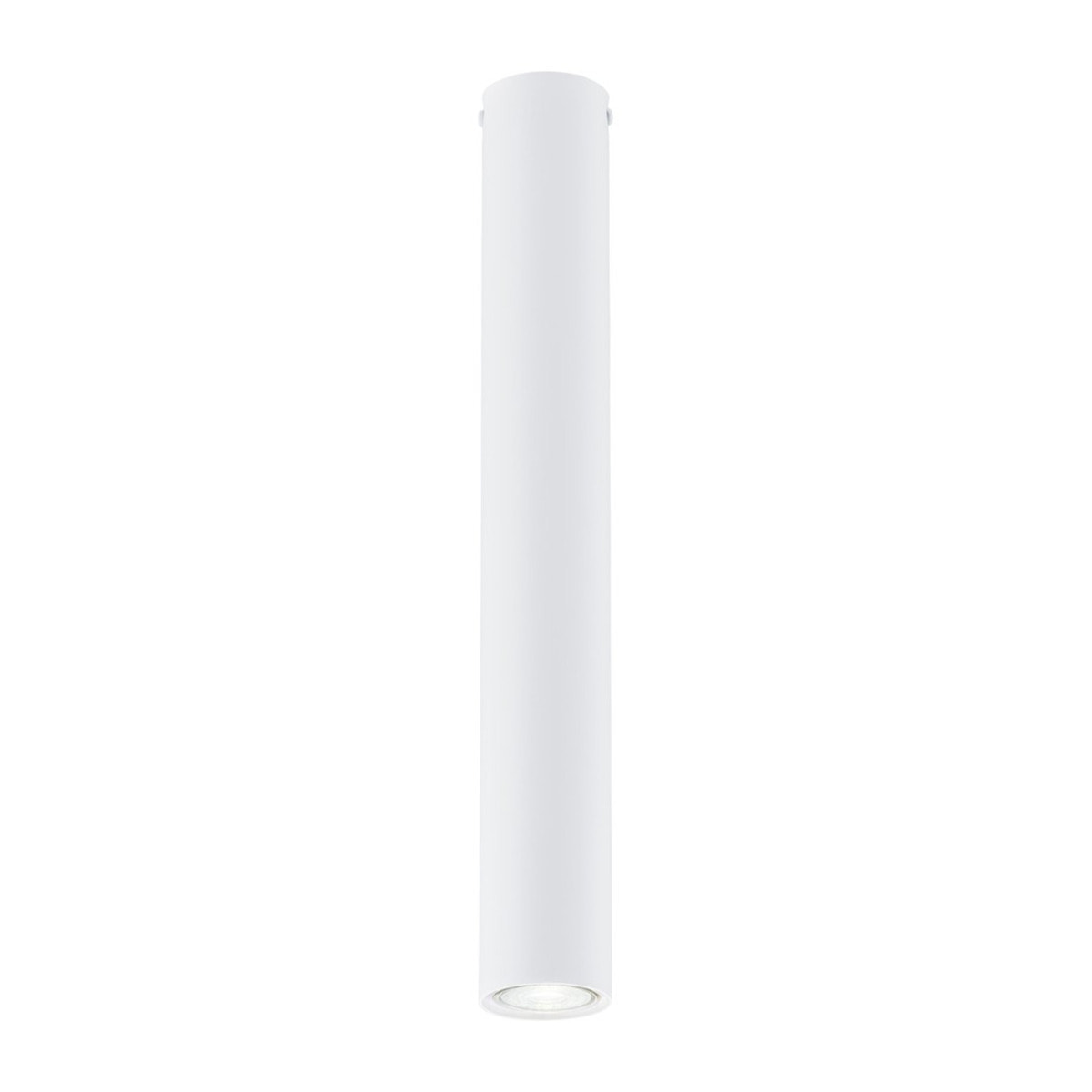 Faretto Tecno in acciaio bianco opaco