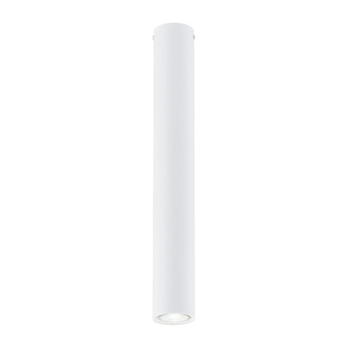 Faretto Tecno in acciaio bianco opaco
