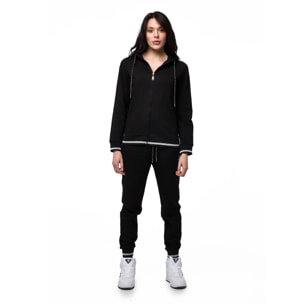 Tuta da donna con Felpe con cappuccio e zip e joggers non Felpeta Leone Bright