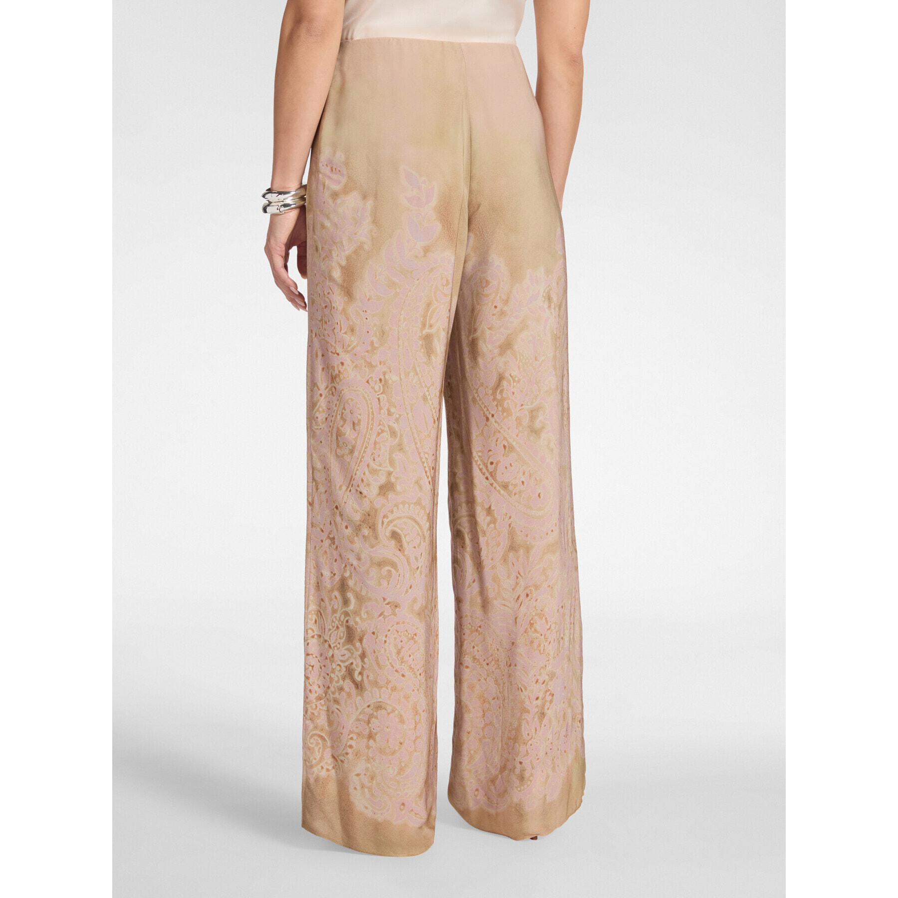 Elena Mirò - Pantalones rectos estampados - Beige