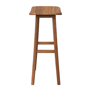 Tabouret de bar en bois de teck 77 cm - Vittoria
