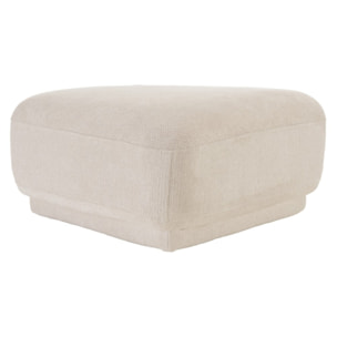 LEOPOLD - Ensemble: canapé 1 place avec dossier + 3 poufs