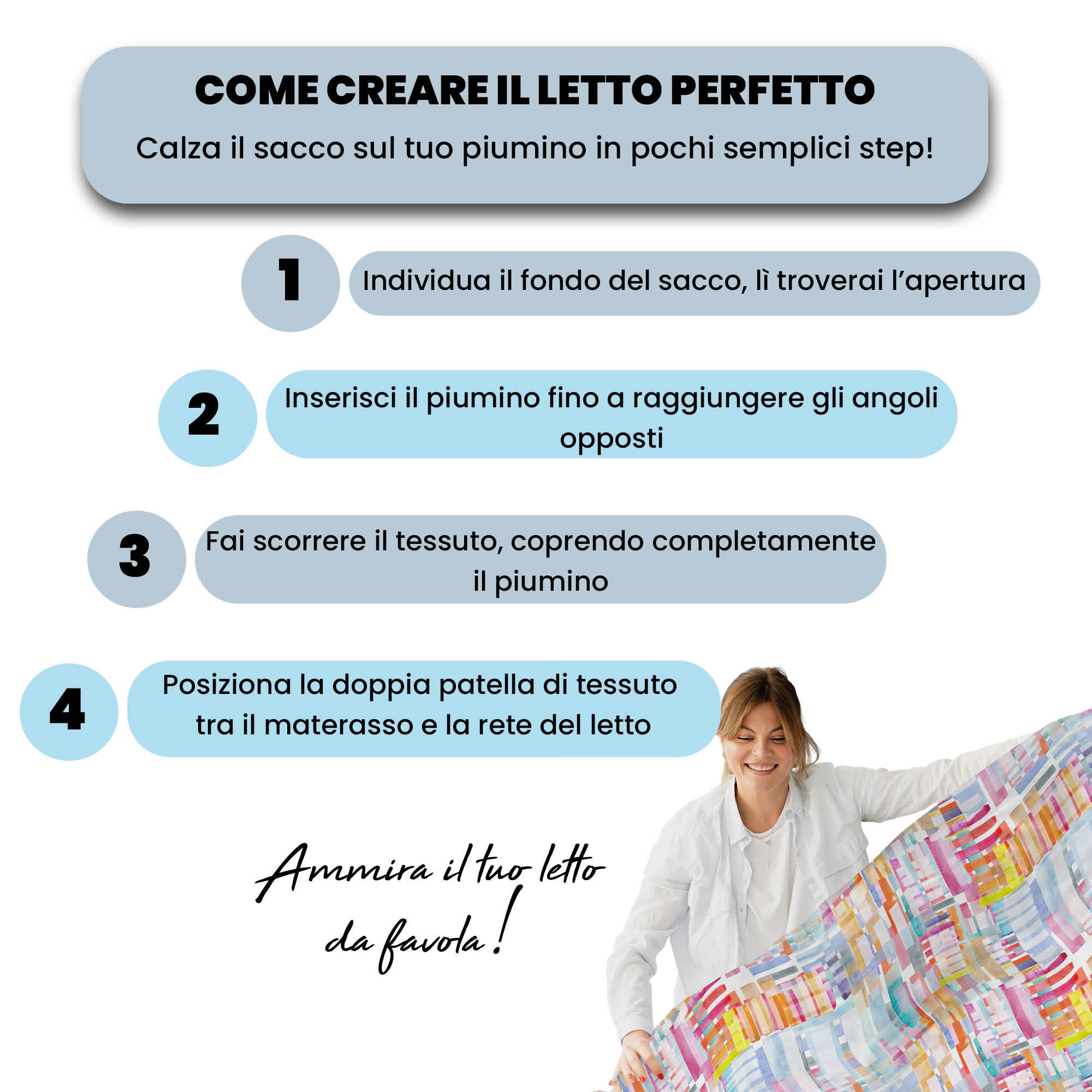 COPRIPIUMINO FASHION, 100% Microfibra, No Stiro - FRANCIS