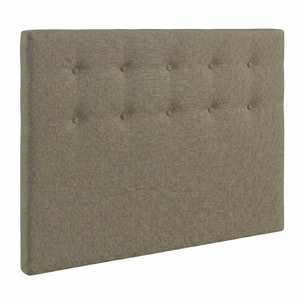 Sommier + tête de lit taupe
