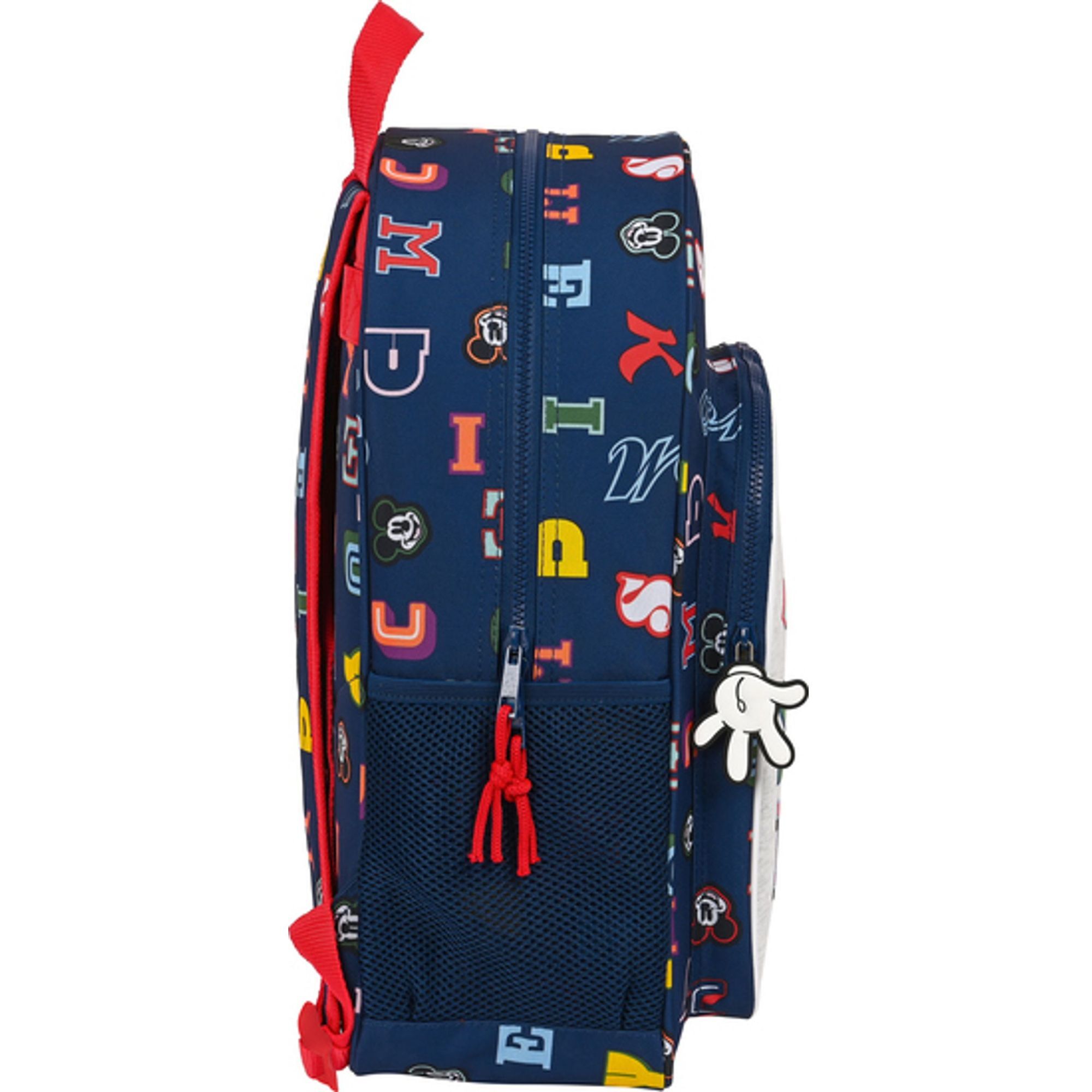 Mochila de 33 cm adapt.carro mickey mouse "only one"