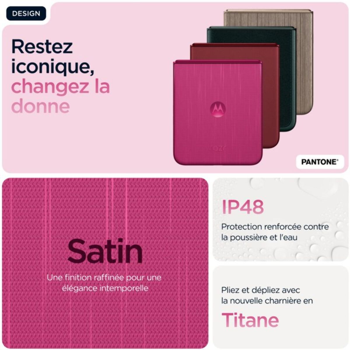 Smartphone MOTOROLA Razr 60 Ultra 512Go Rose