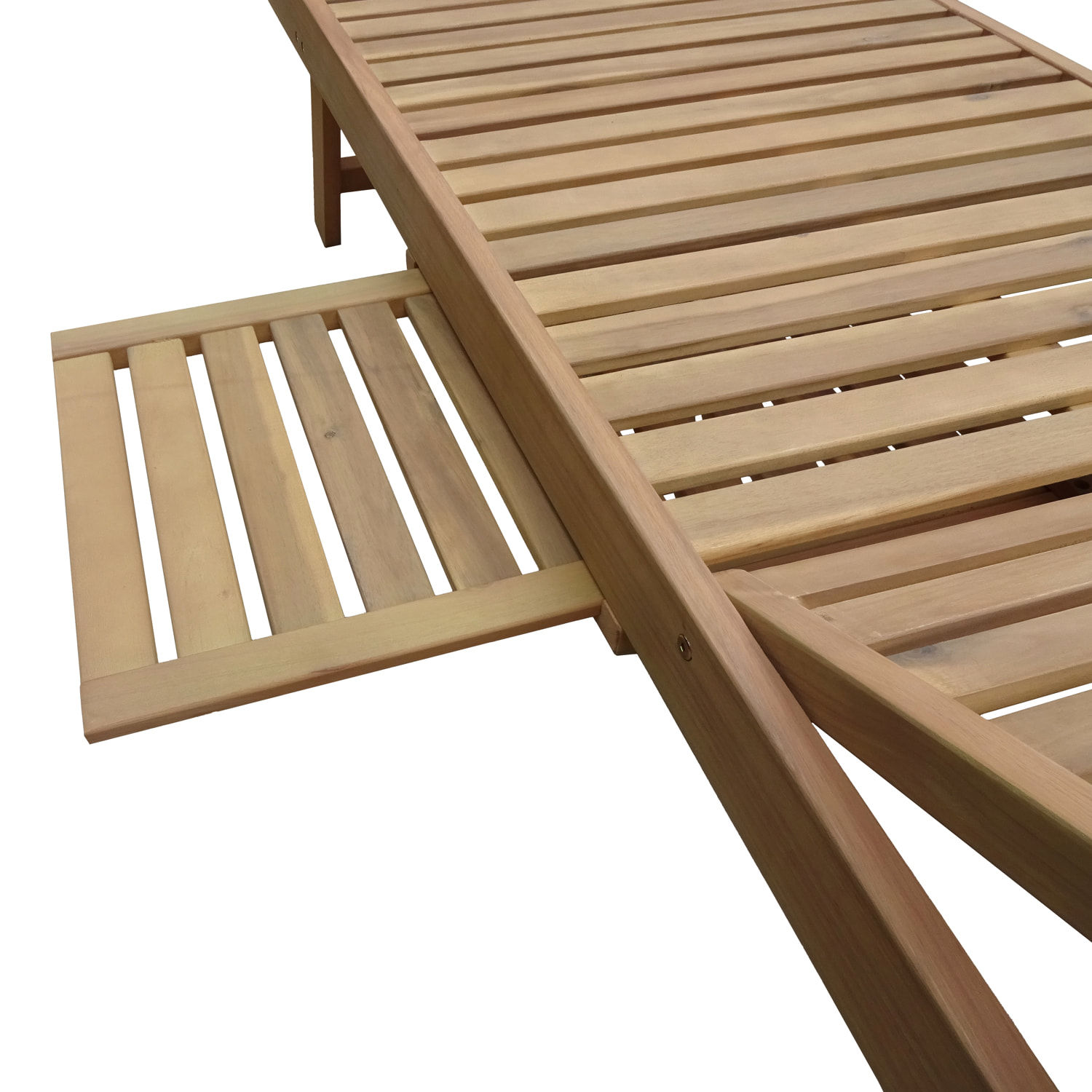 Bain de soleil pliant en acacia KANAWA