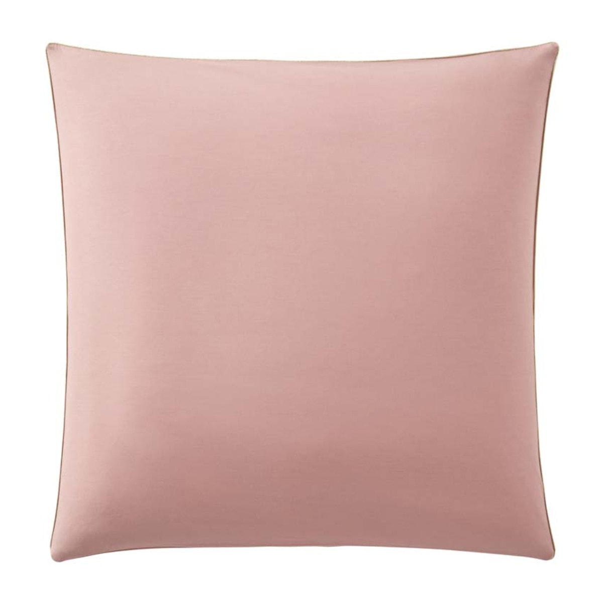Taie d'oreiller bicolore en coton, BONS JOURS ETINCELLE, Rose Indien/Rose Solaire