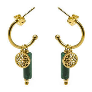 Pendientes Lux by Lux acabados oro 18k