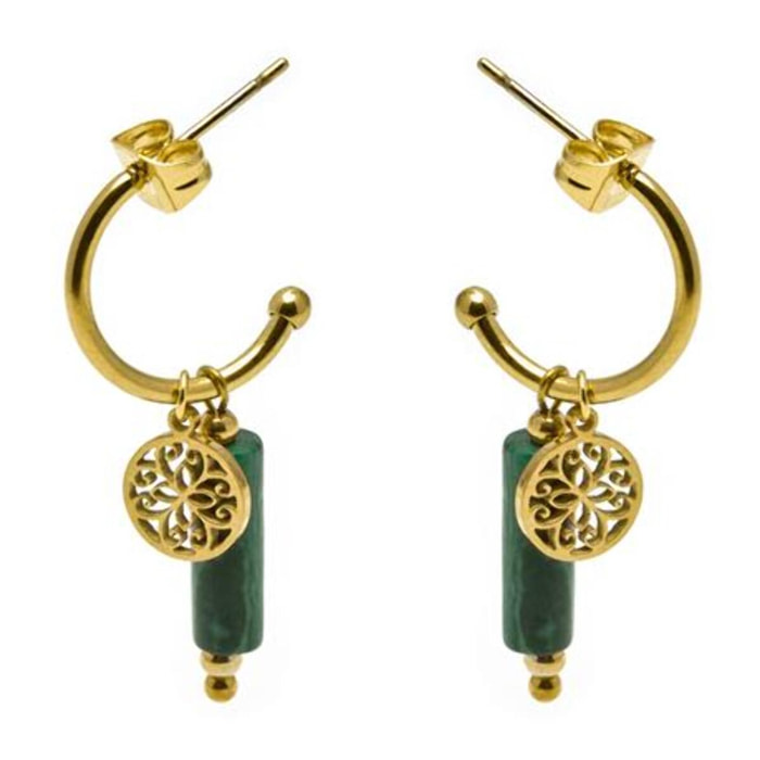 Pendientes Lux by Lux acabados oro 18k