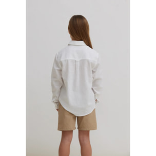 CAMISA KIDS DE LINO BLANCA