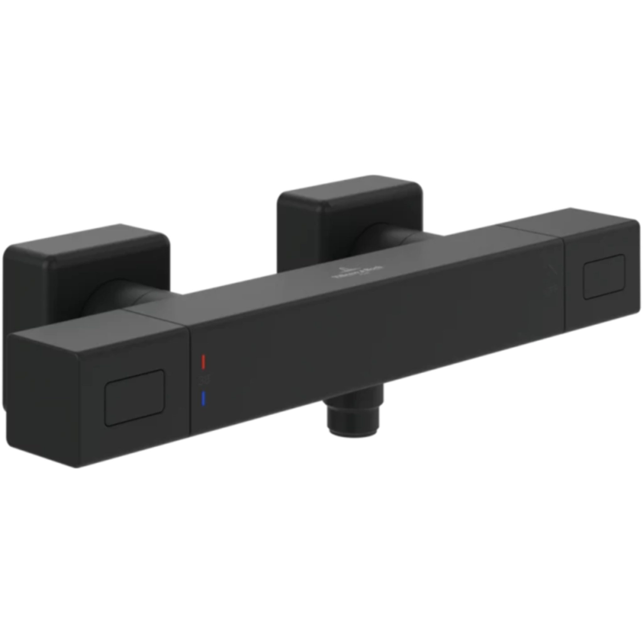 Mitigeur douche thermostatique Universal rectangle Noir mat