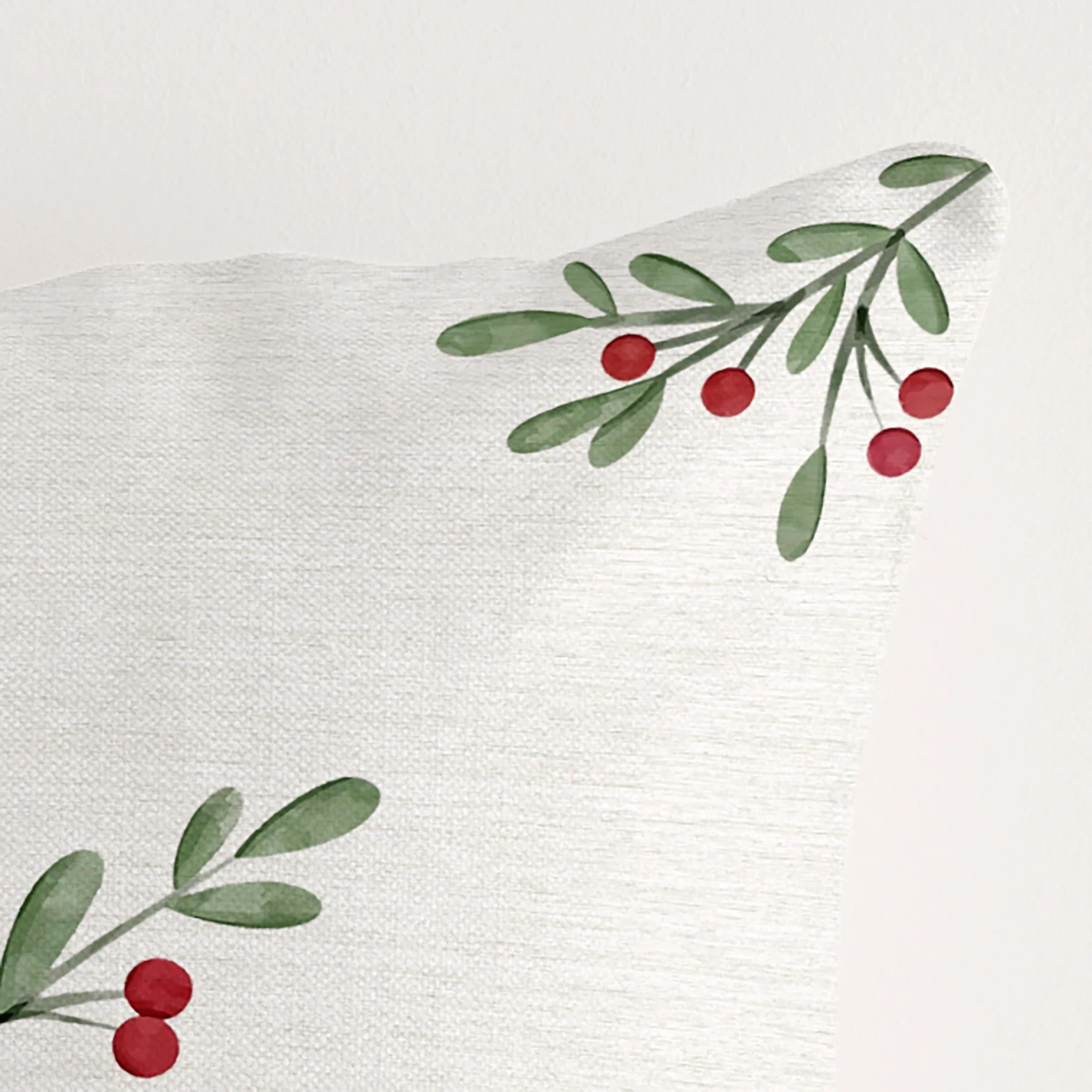 Housse de coussin 100 % coton Christmas Twig A 50x50 cm