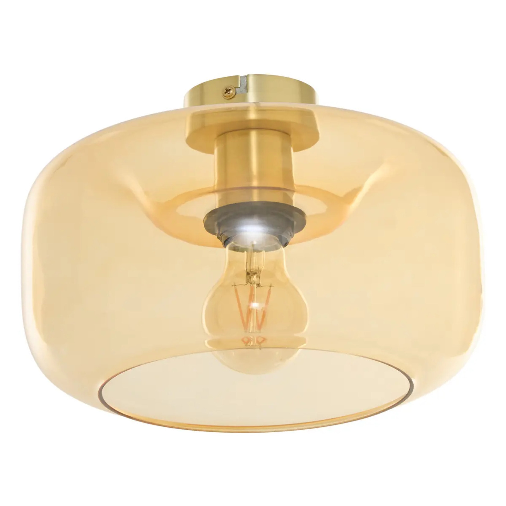 Plafonnier applique Ophia rond D.26cm doré