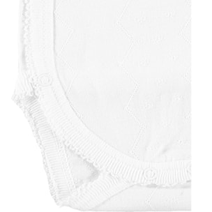 Body cruzado bebé manga corta algodón