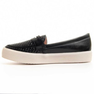 Mocasines de Plataforma - Negro - Altura: 3 cm