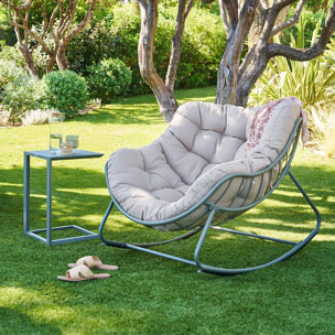 Fauteuil à bascule Paopao vert laurier