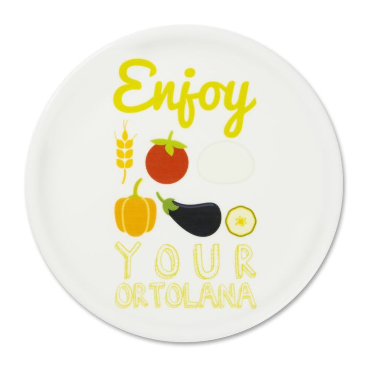 Set de 6 Assiettes à Pizza Excelsa – Enjoyable, Porcelaine Blanche