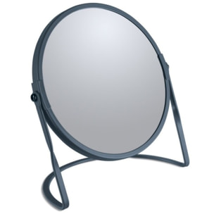 Miroir grossissant sur pied Acier AKIRA Pétrole mat Spirella