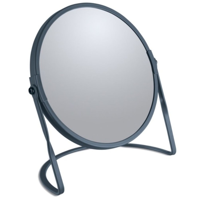 Miroir grossissant sur pied Acier AKIRA Pétrole mat Spirella