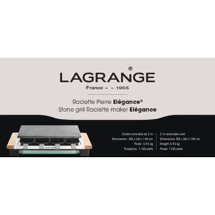 Raclette LAGRANGE pierre elégance bois clair à poser