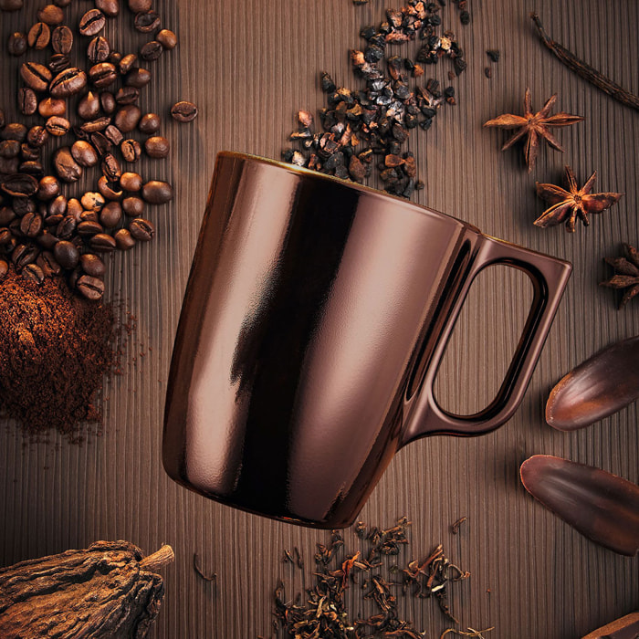 6 tazas 25 cl Chocolate Flashy - Luminarc
