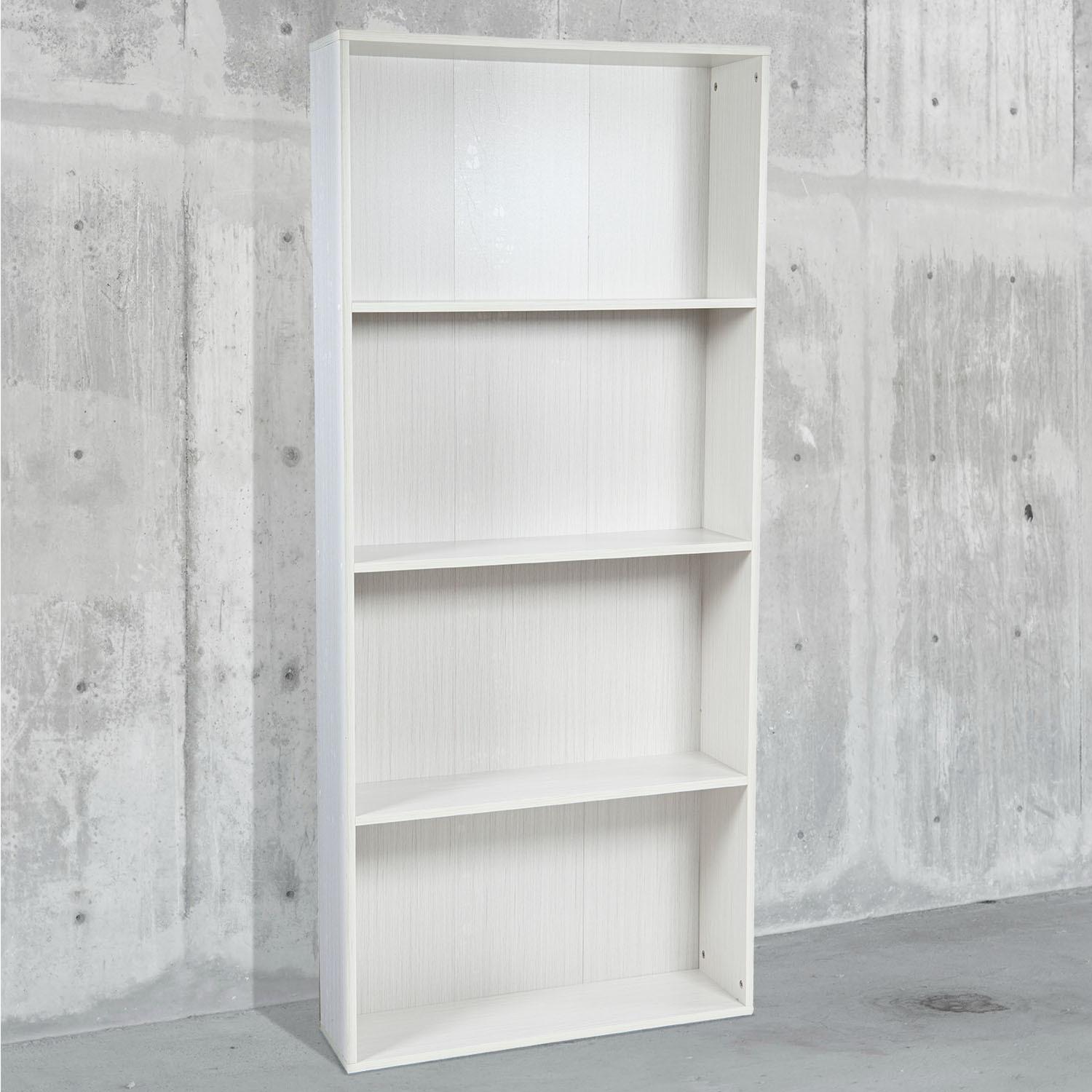 Beth - libreria in legno a 4 ripiani - 73x24x170h cm