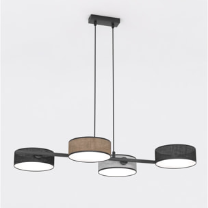 Lampada a sospensione DRUMZ con paralumi cilindrici