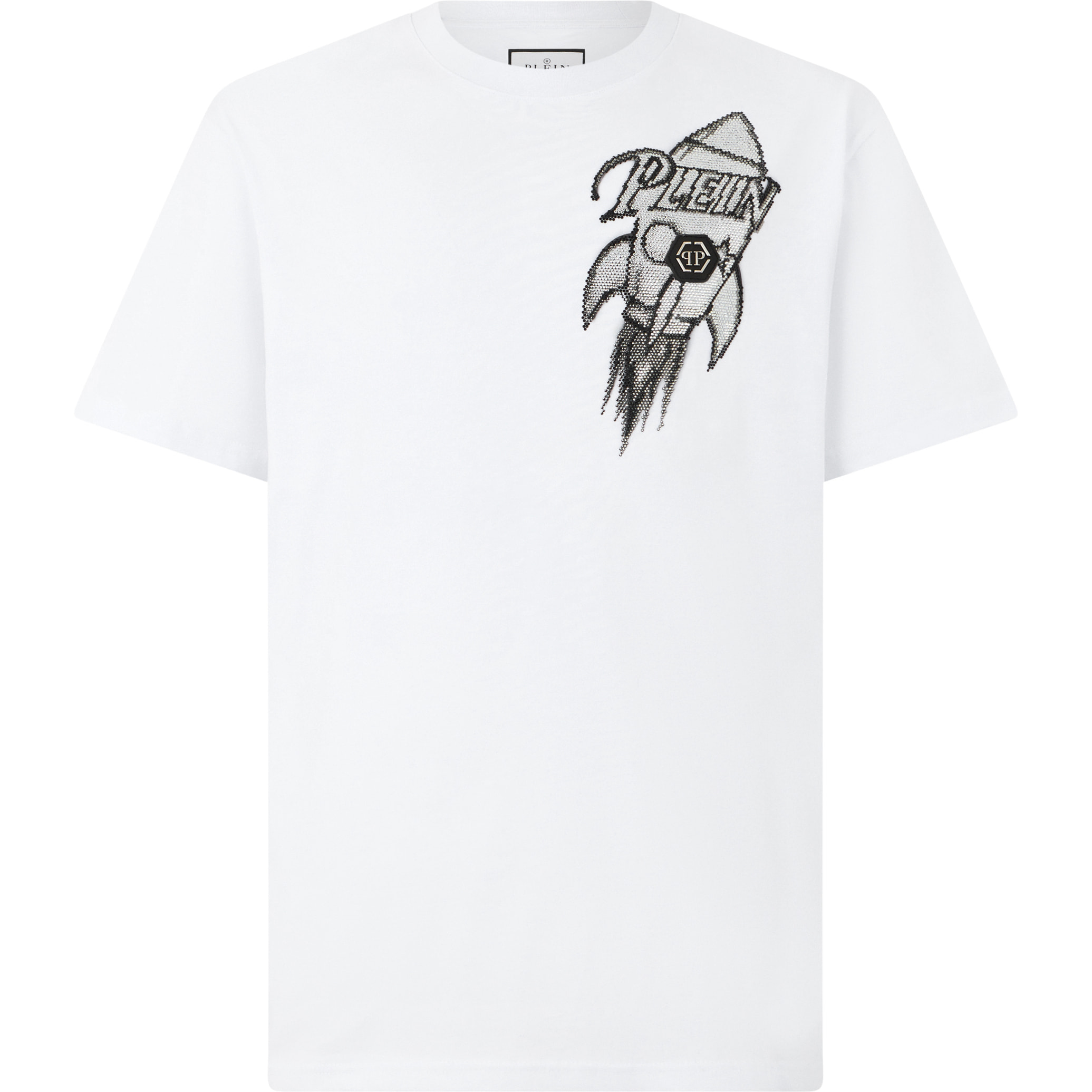 PHILIPP PLEIN Camiseta de cuello redondo y manga corta
