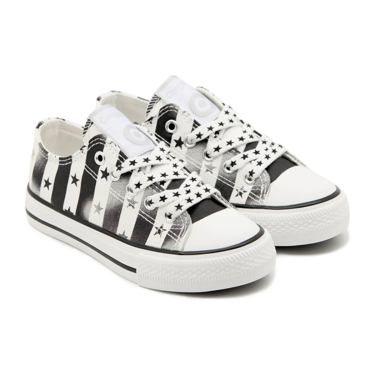 Zapatillas Bajas de Niños Blanco y Negro