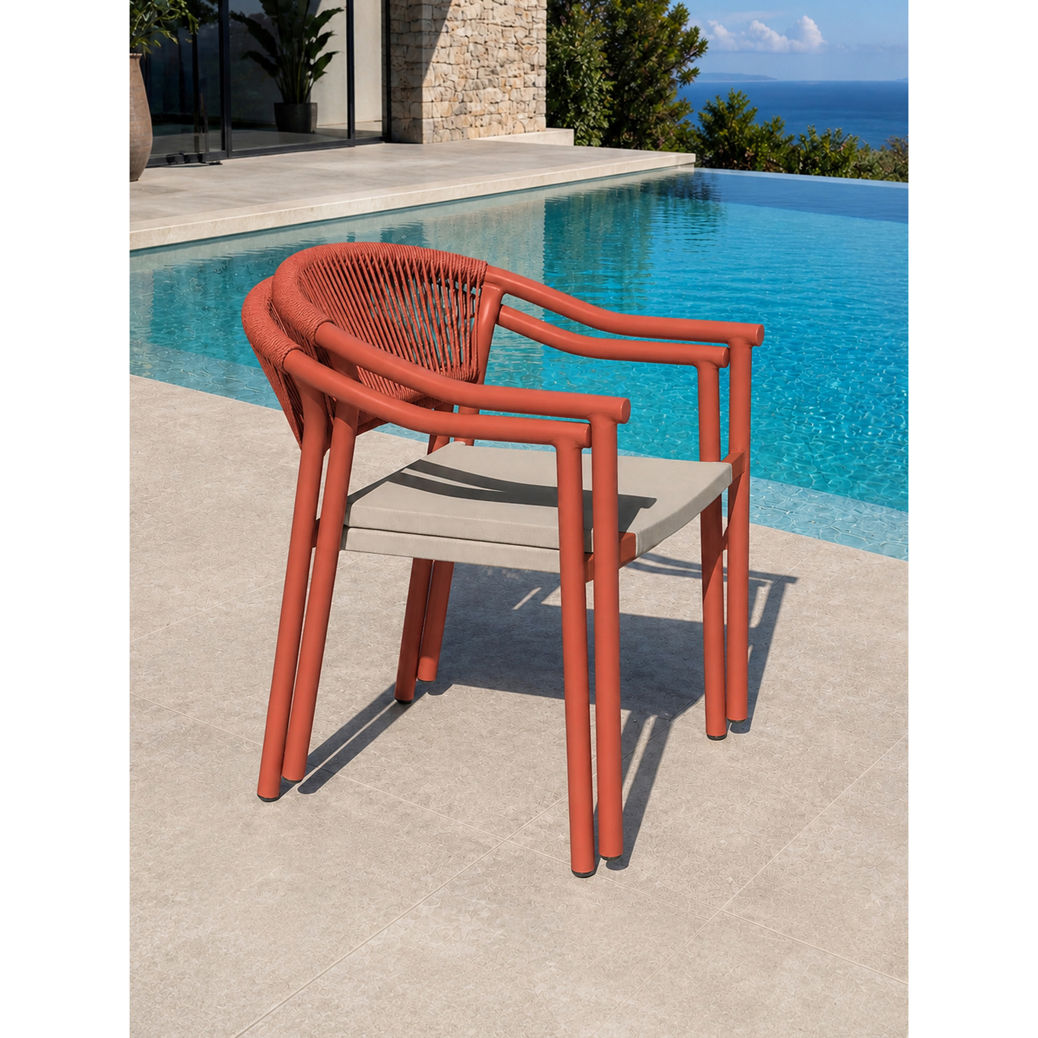 SUMBA - Lot de 2 fauteuils de jardin -