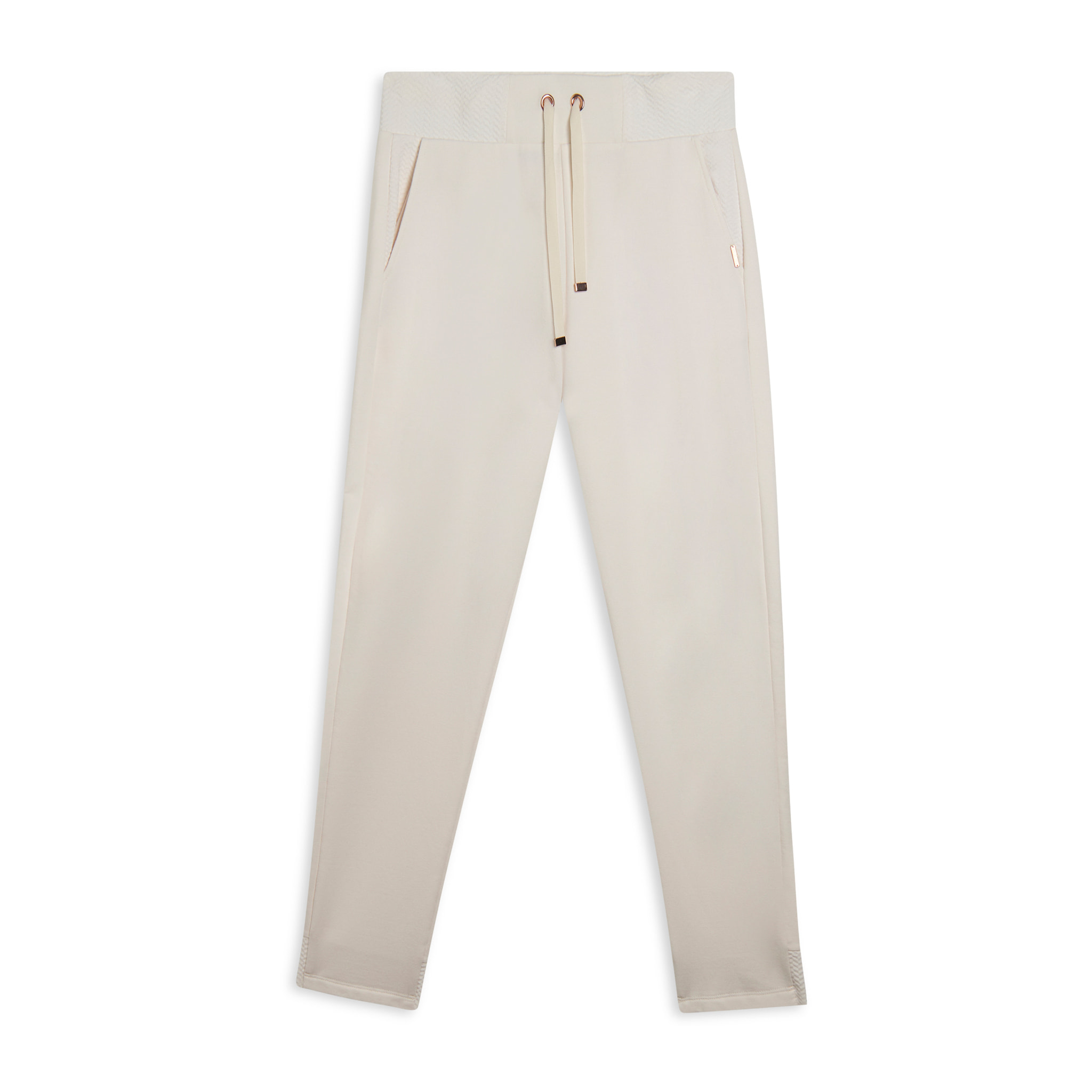 Pantaloni donna regular morbidi con dettagli micro-trecce