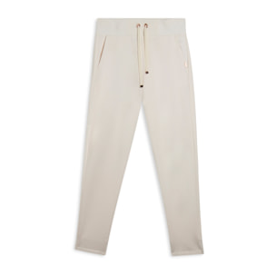 Pantaloni donna regular morbidi con dettagli micro-trecce