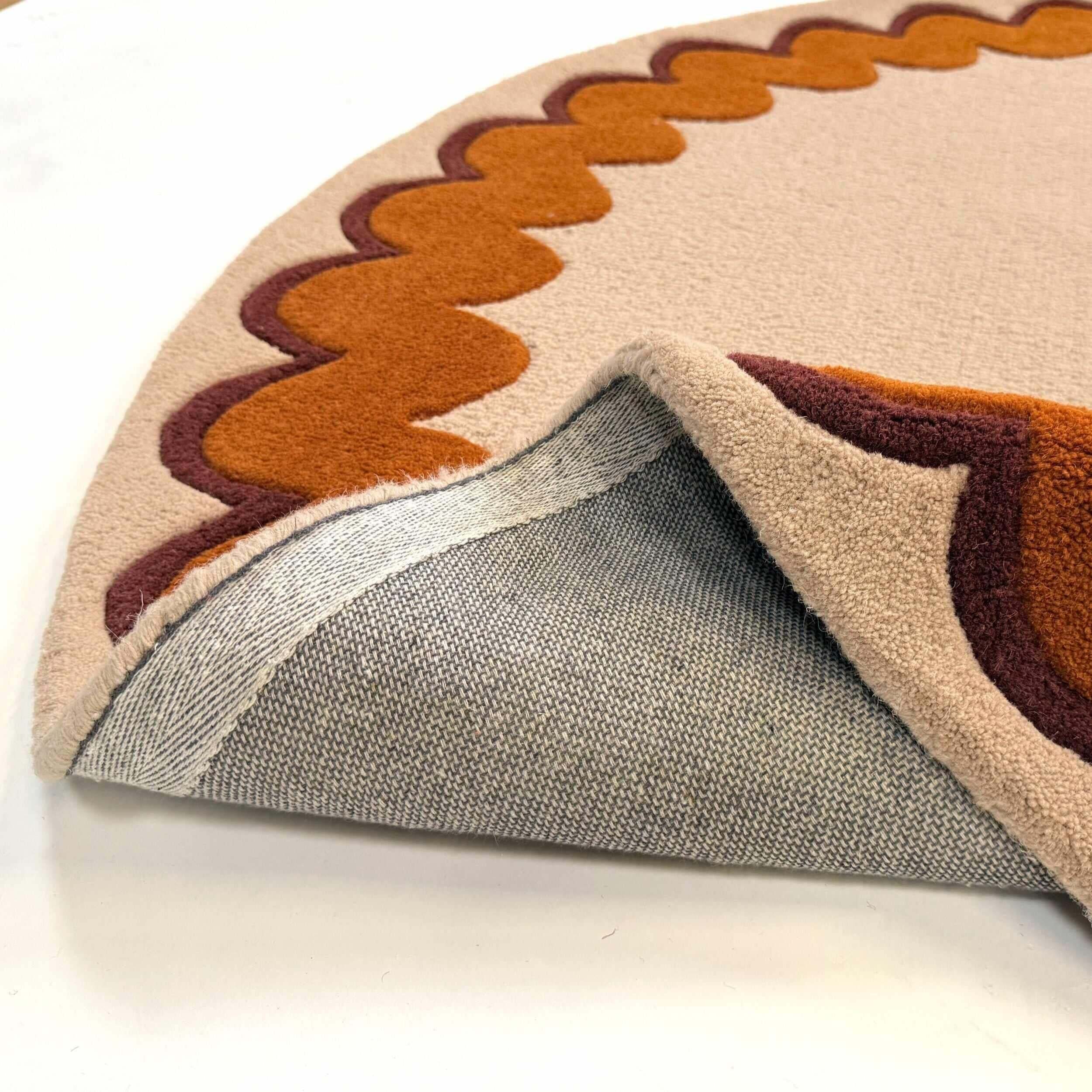 Tapis rond en laine WIGGLE